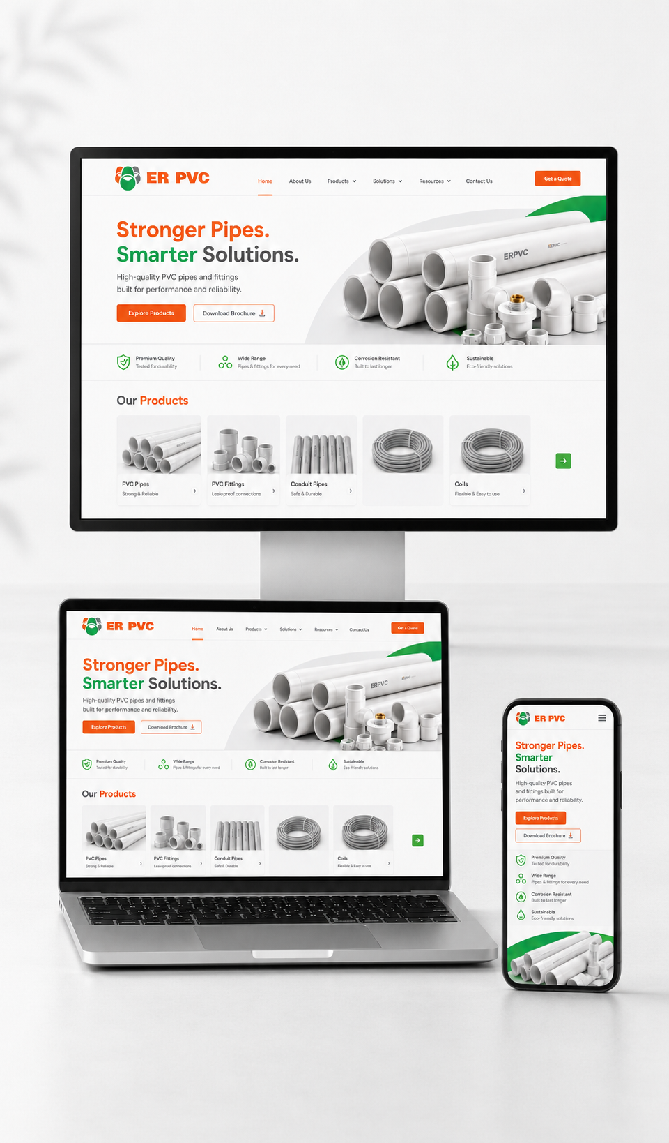 Website UI — Vivid Icon work example