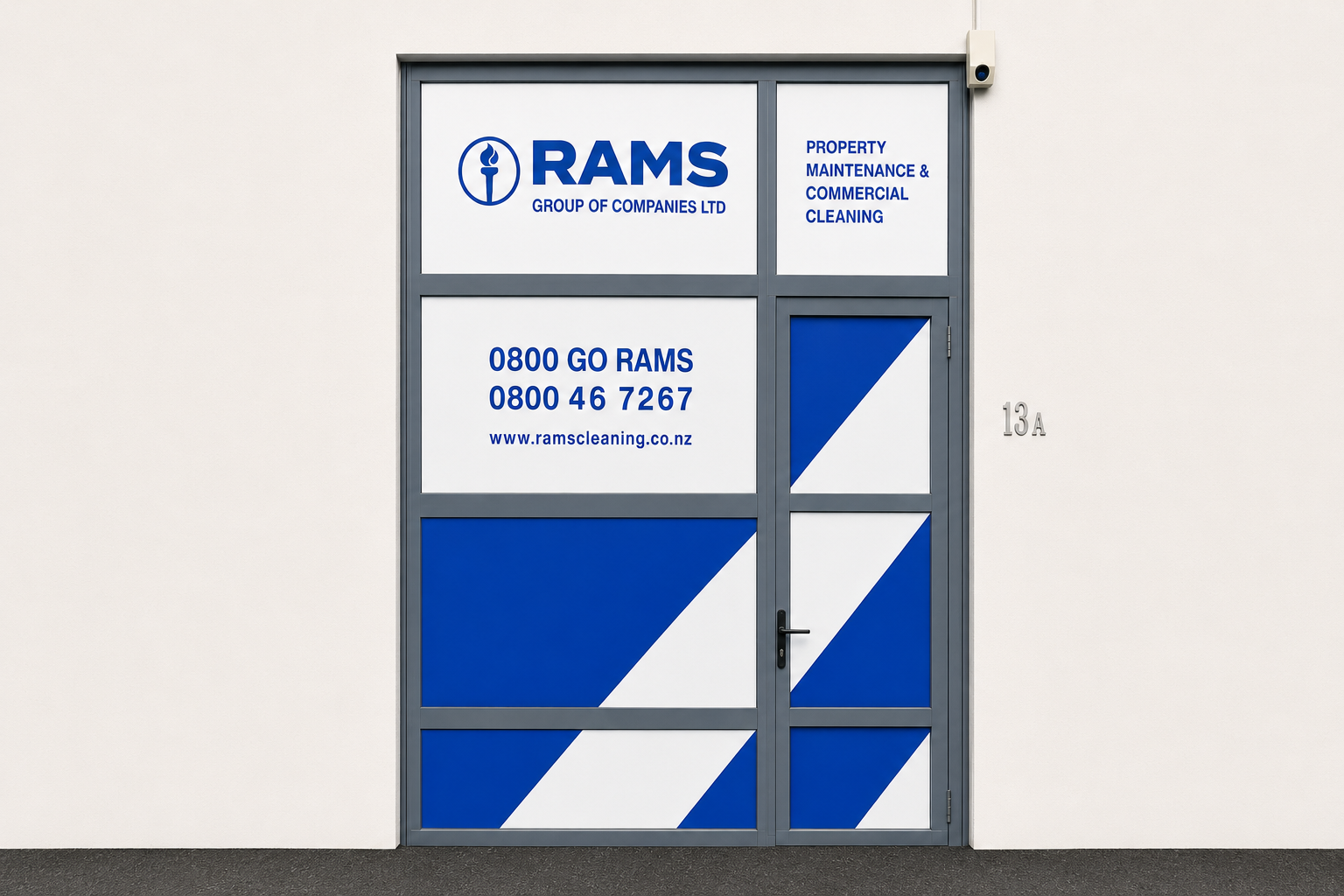 Rams Group of Companies — Vehicle signage · Display collateral · Cleaning brand rollout