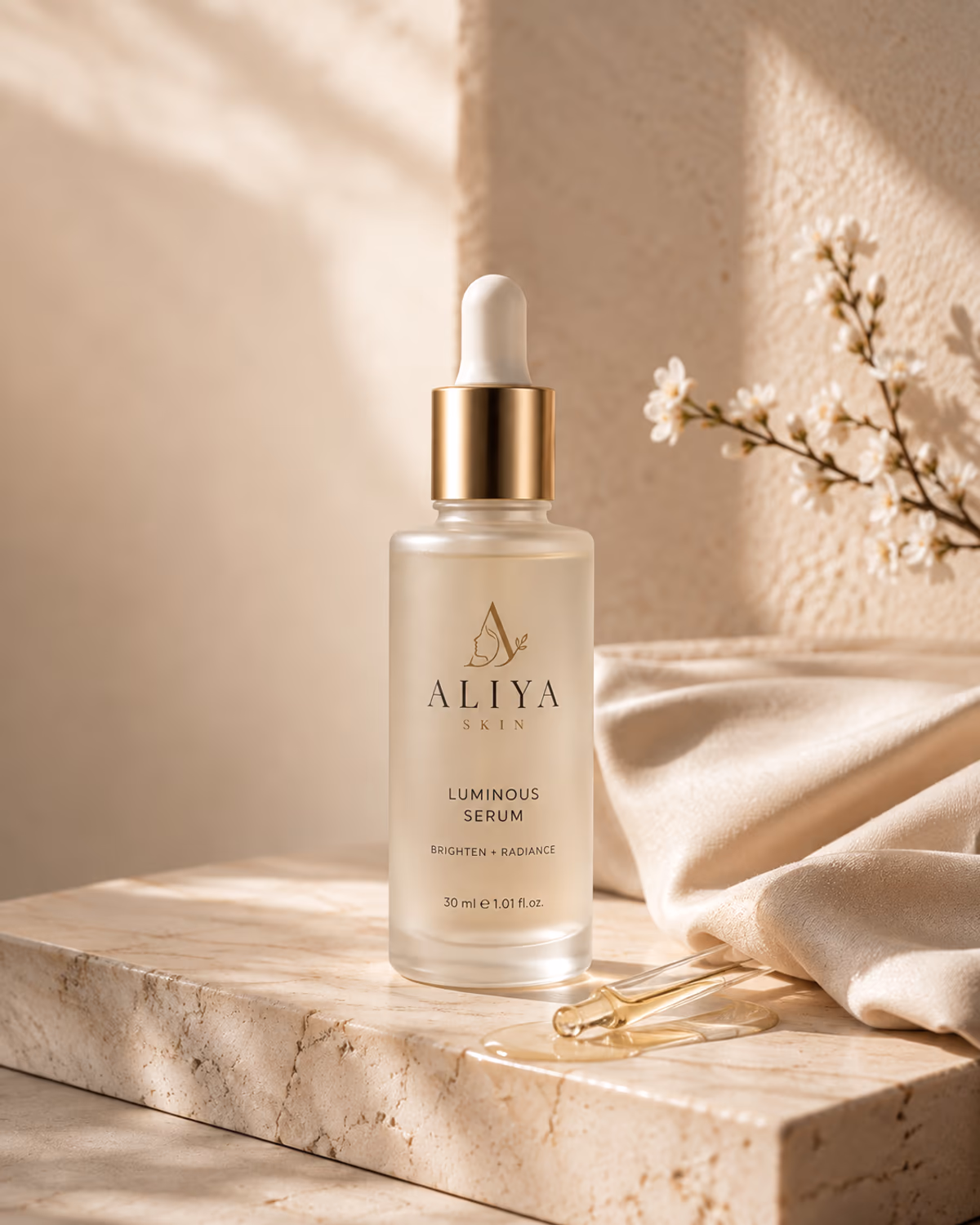 Aliya Skin Luminous Serum product presentation