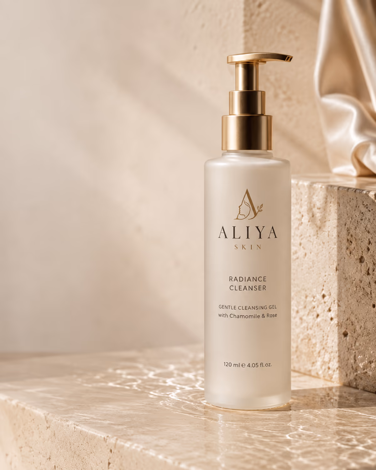 Aliya Skin Radiance Cleanser product presentation