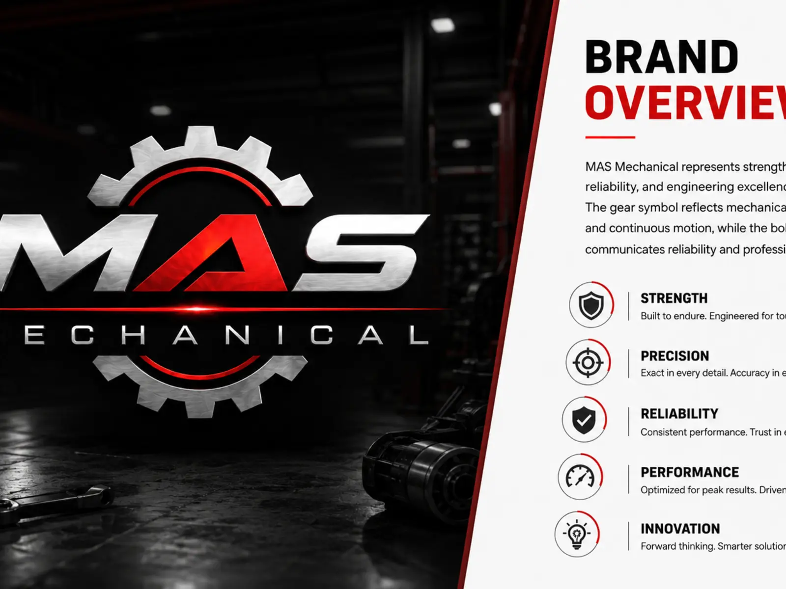 MAS Mechanical trade and industrial identity system