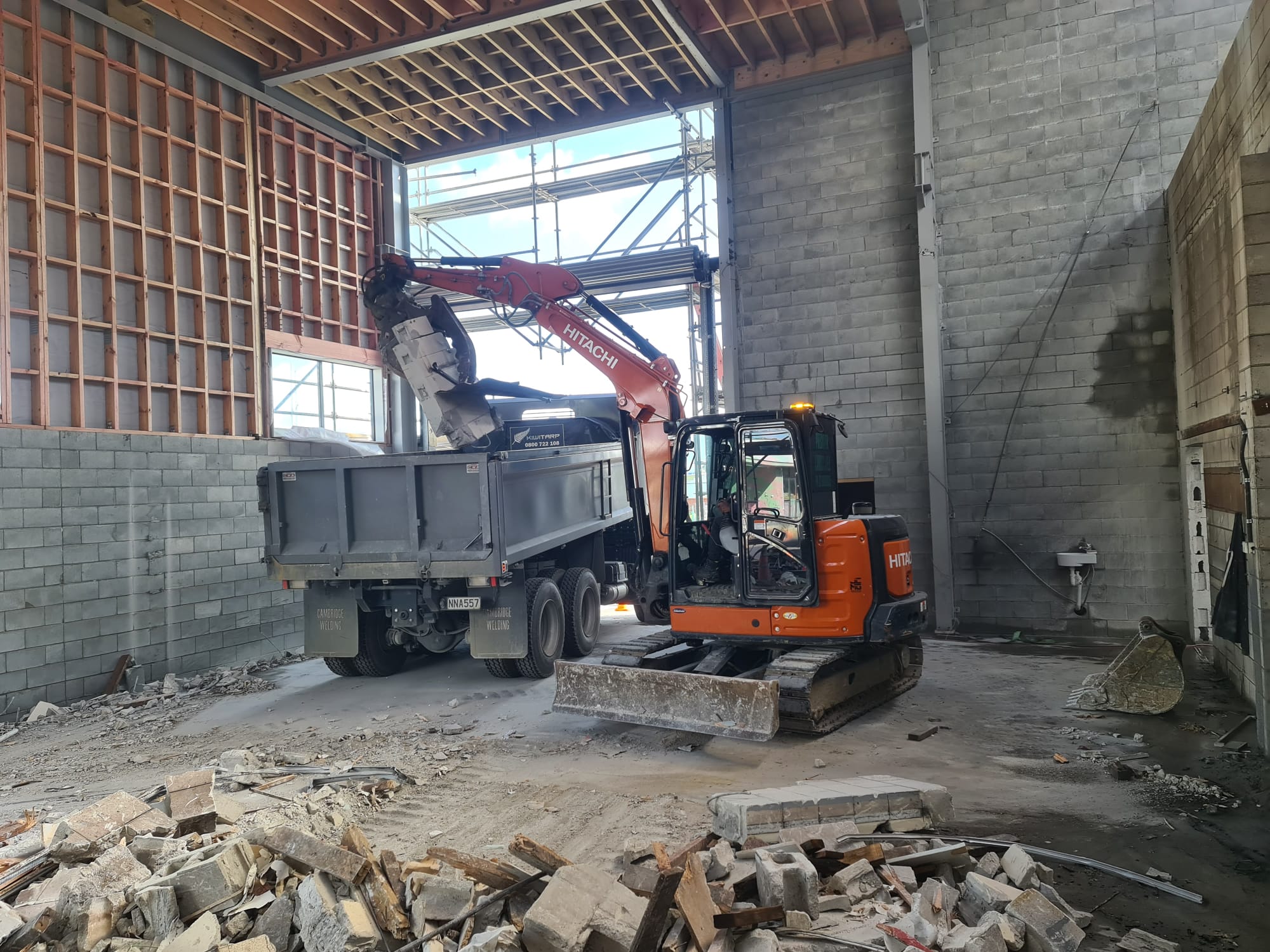 Commercial interior demolition and concrete removal